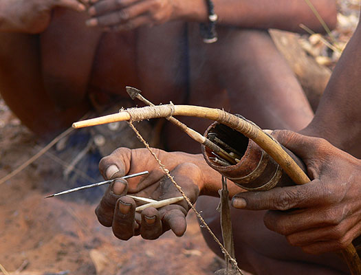Bushman with tools